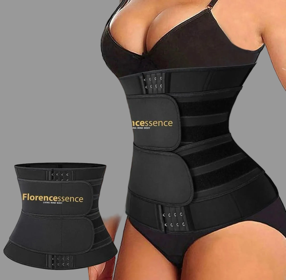 Double belt waist trainer